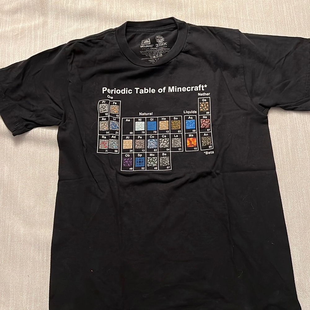 Men’s Mojang Jinx Periodic Table of Minecraft Tee